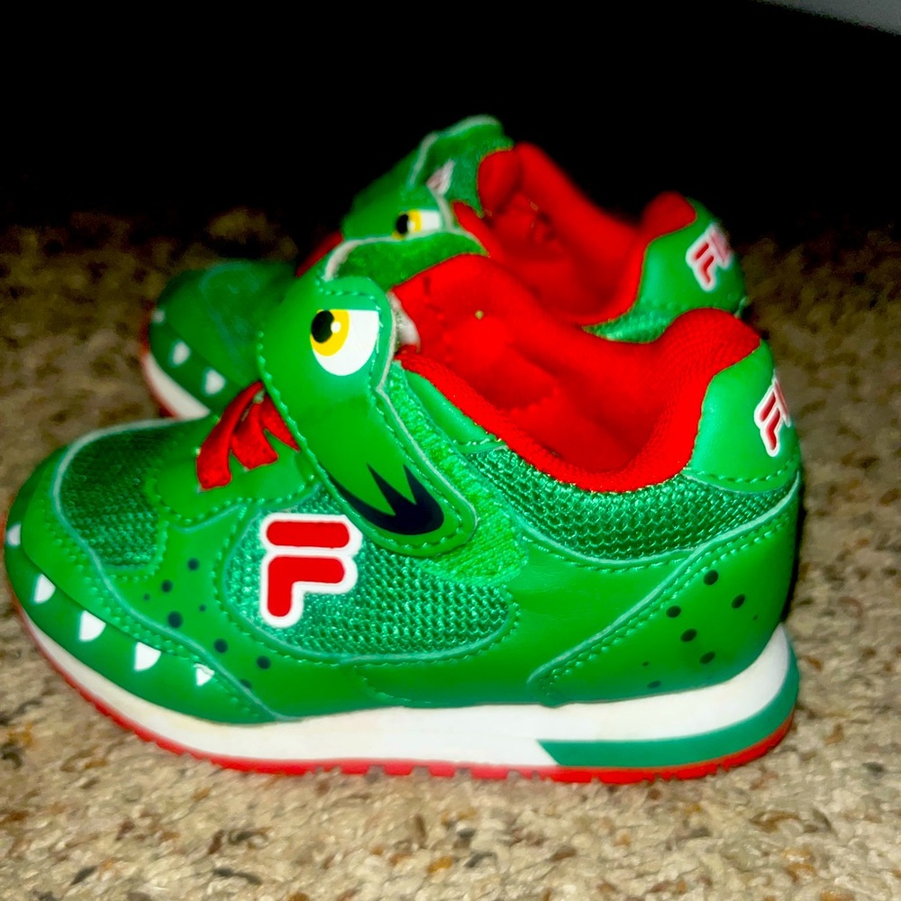 Fila sneakers toddler boy size 5 alligator shoes